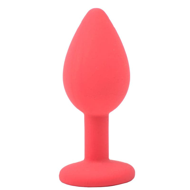 Kleine rode siliconen buttplug