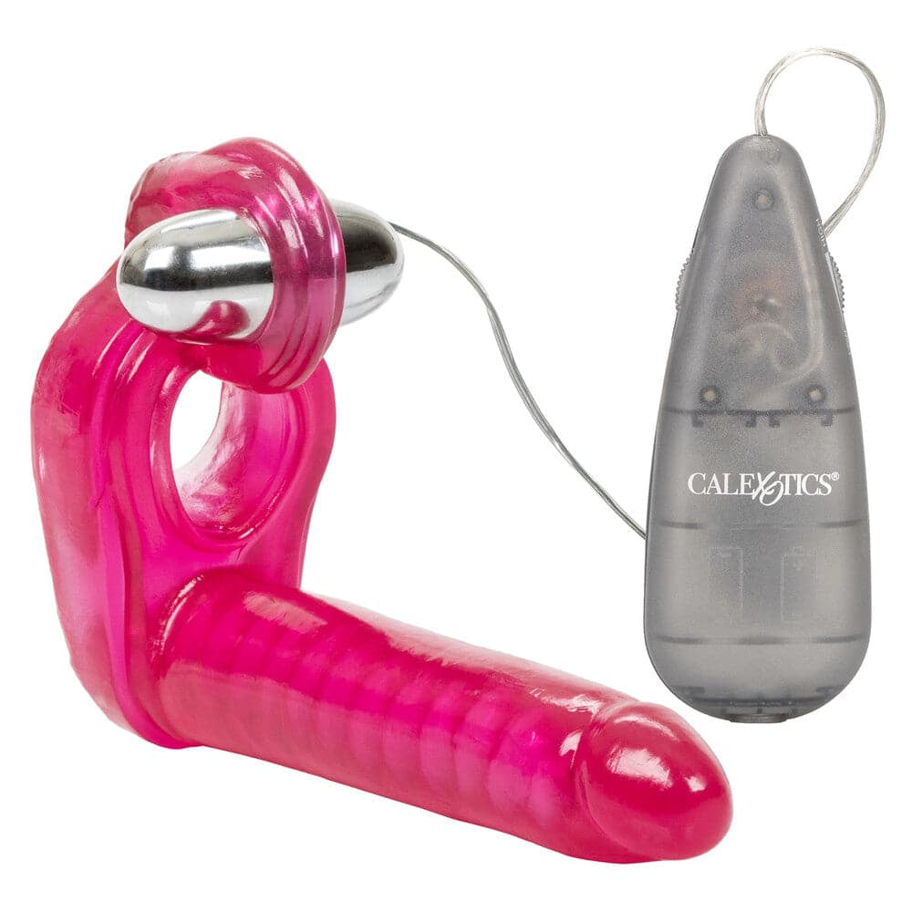 Ultimate Triple Stimulululs Vibrating Cock Ring com dong