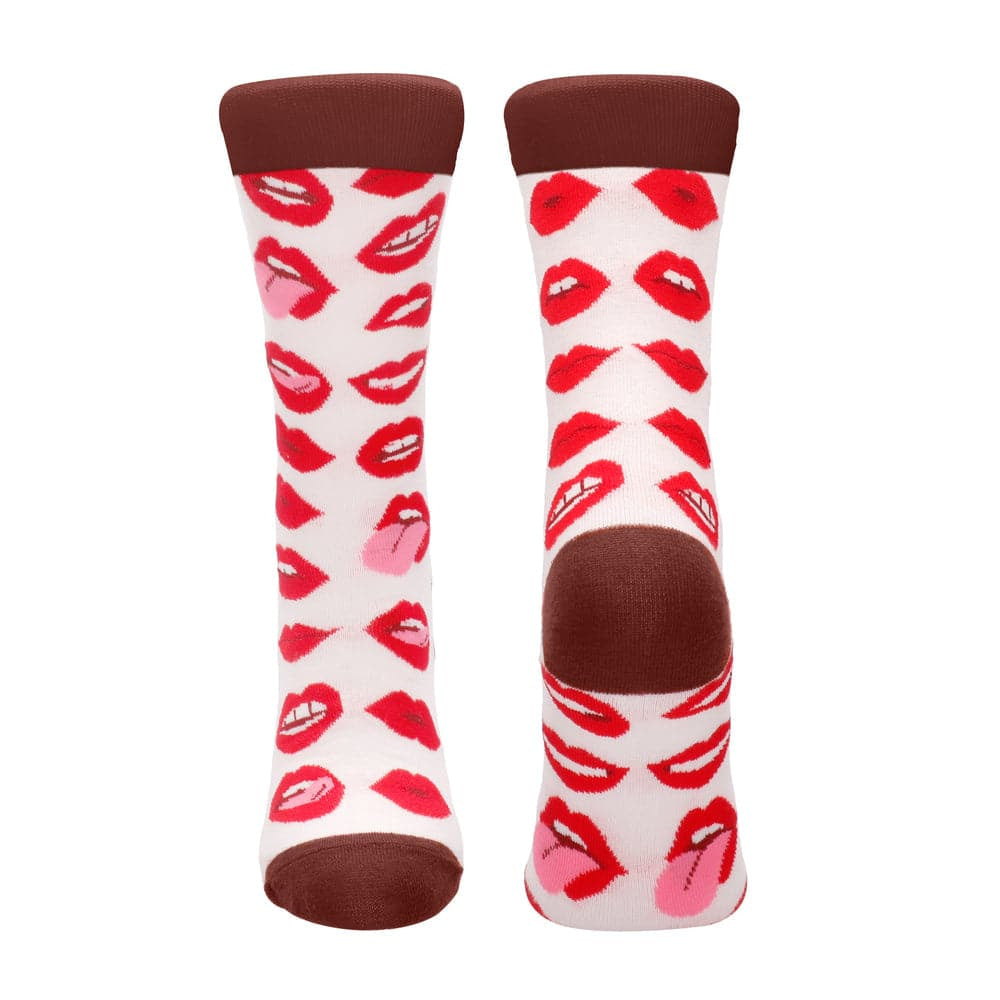 Leppe kjærlighet sexy sokker størrelse 42 til 46