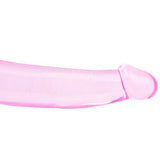 Strap Strapless Pink Dúbailte ar Dildo