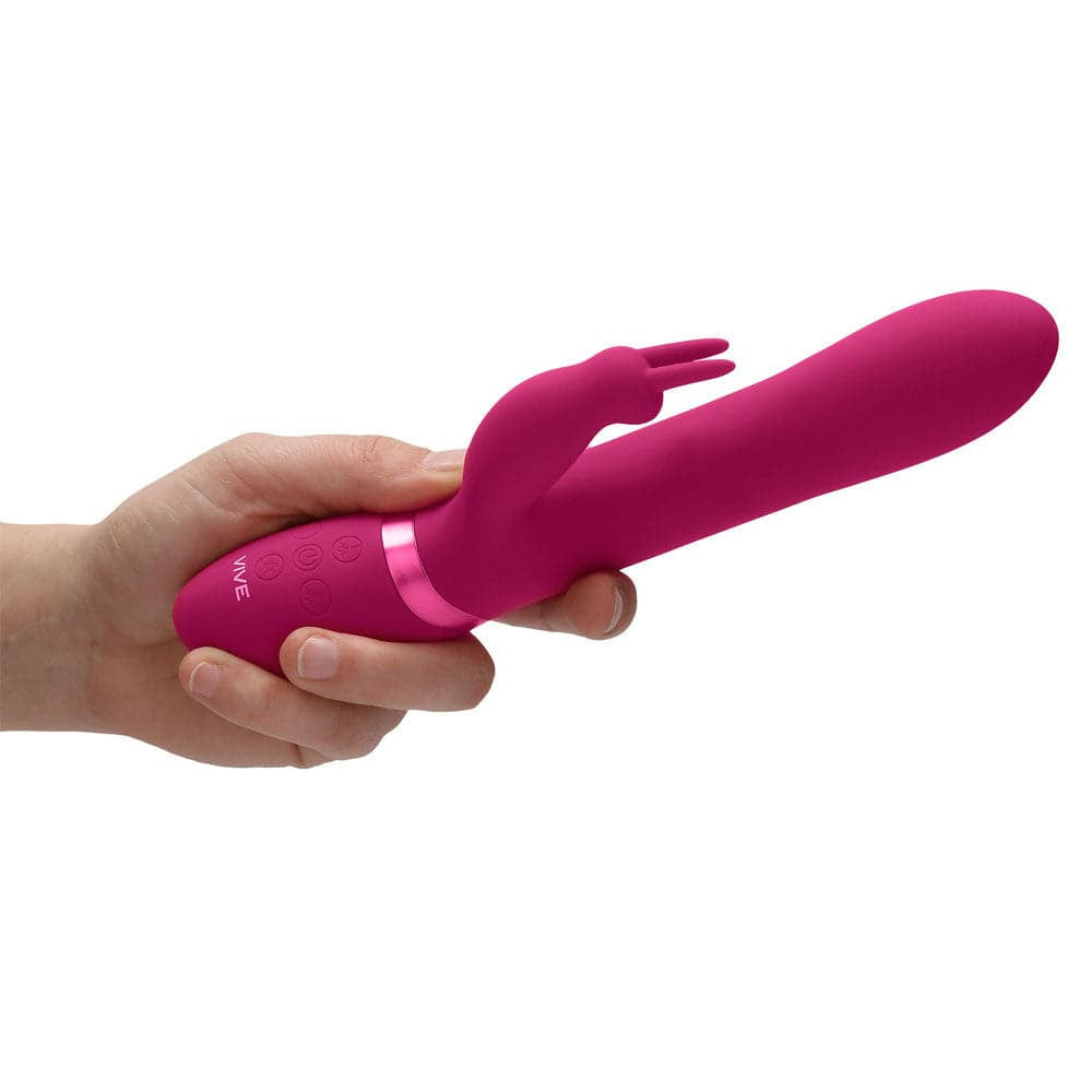 Vive Amoris Pink Rabbit Vibrator со стимулирующими бусинами