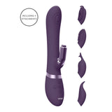 Vive ETSU可互换的兔子振动器紫色