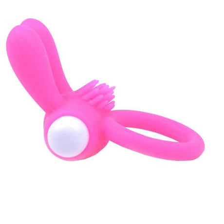 用兔子耳朵旋转粉红色