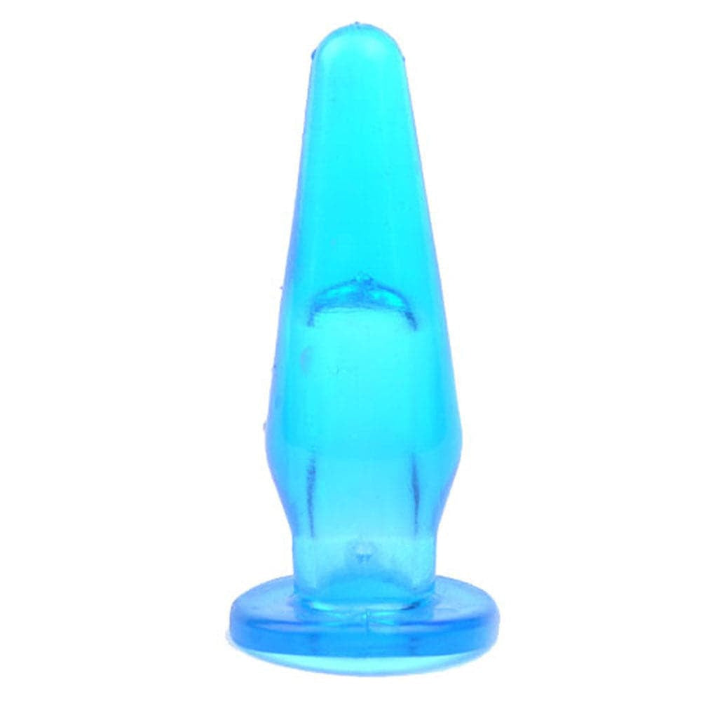 Mini Butt Plug med fingerhullet blå