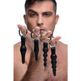 4 -stycken Anal Rimmer Ringed Silicone Kit