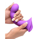 Consolador ondulado comprimible - Púrpura