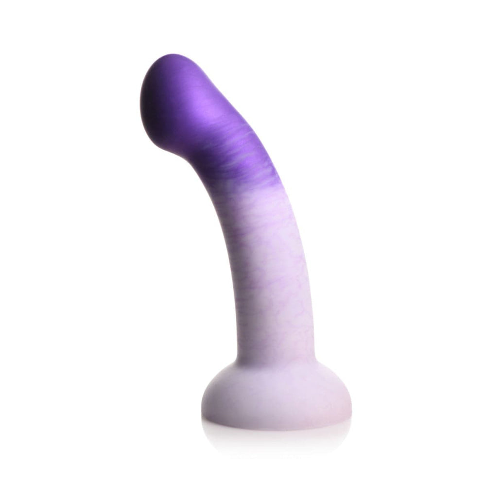 Ремешок u g-swirl g-spot silicone dildo-фиолетовый