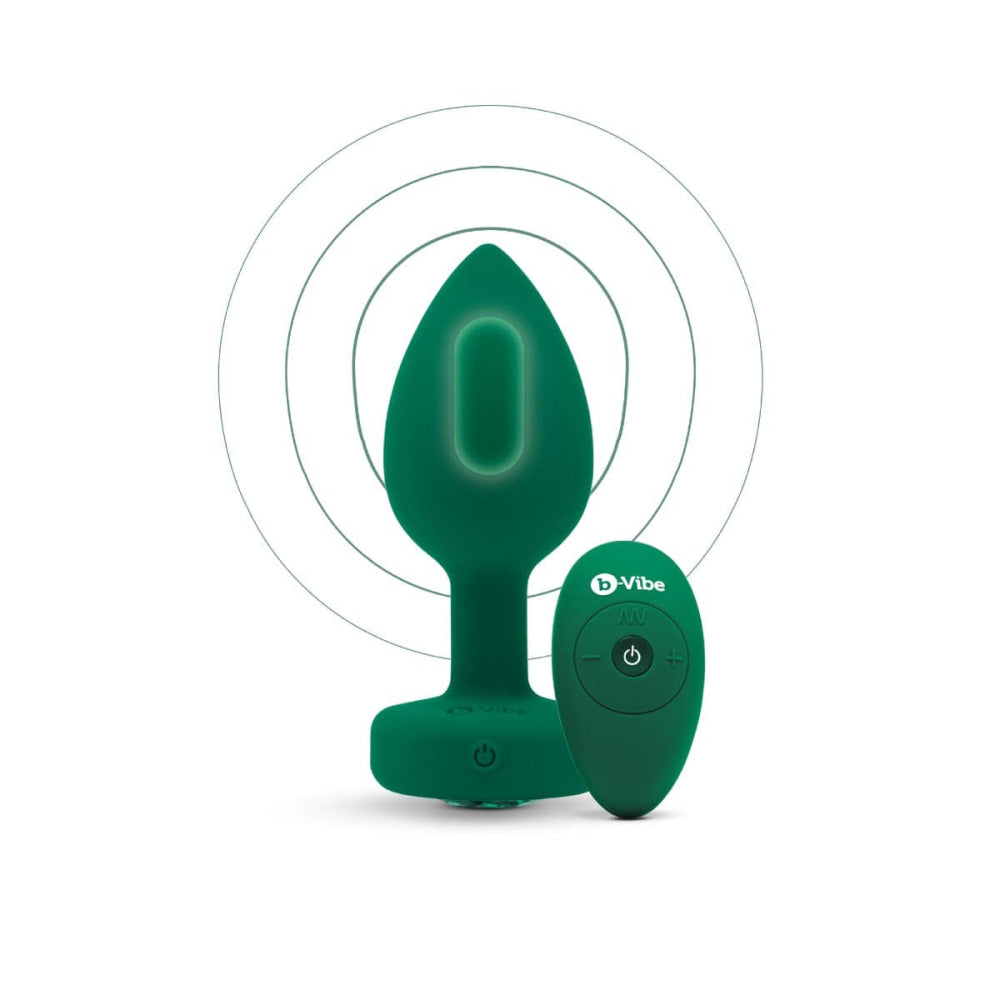 Vibrating Jewel Plug M/L Green
