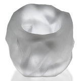 Hunkyjunk Fractal Tactile Silicone Ballstretcher Clear Ice