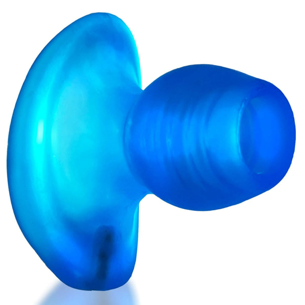 Glowhole 2 Hollow Buttplug With LED Insert Blue Morph Large