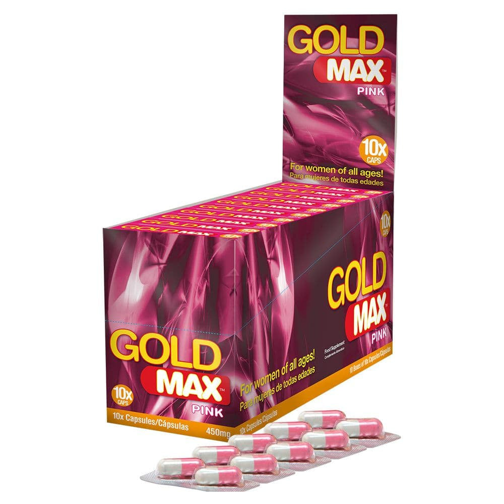 Suplemento de libido Goldmax para mujeres sin color 450mg - 10 pastillas