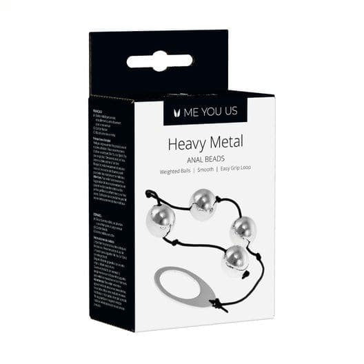 Heavy Metal Silver Anal Beads