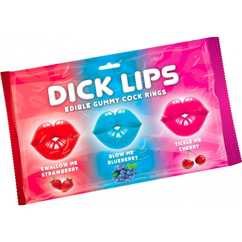 Dick lábios comestível gomoso pau anéis