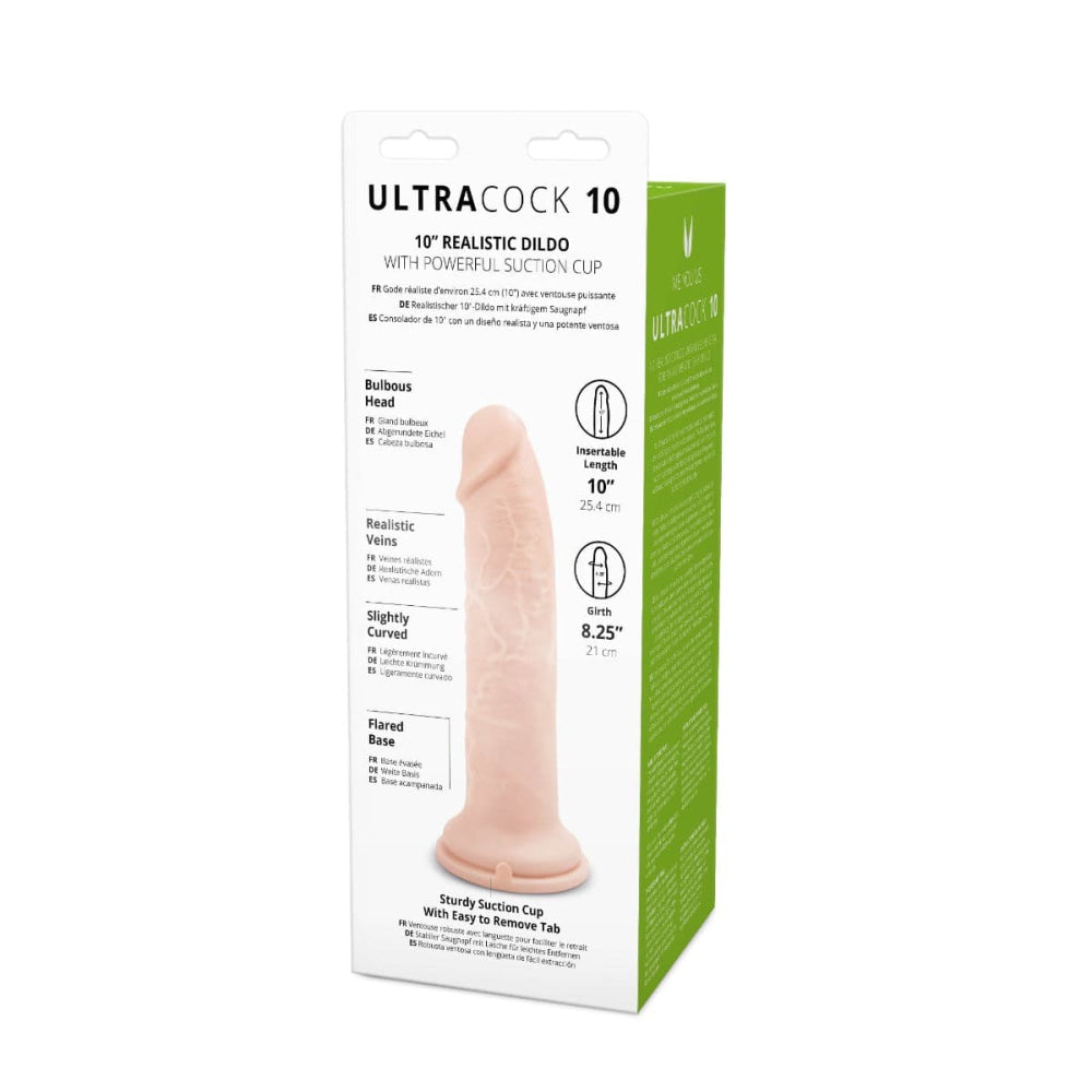 Meg du oss Ultra Cock 10 "Realistisk dildo