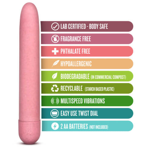 Gaia Bionedbrydelig Eco Vibrator Pink