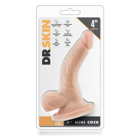 Realistic 4 Inch Suction Base Cock with Balls