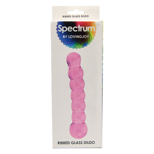 Spectrum Dildo din sticlă cu nervuri