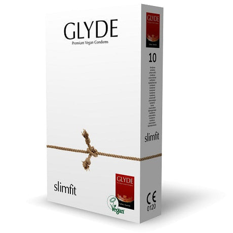 Glyde Ultra Slimfit vegan preservativos 10 pacote