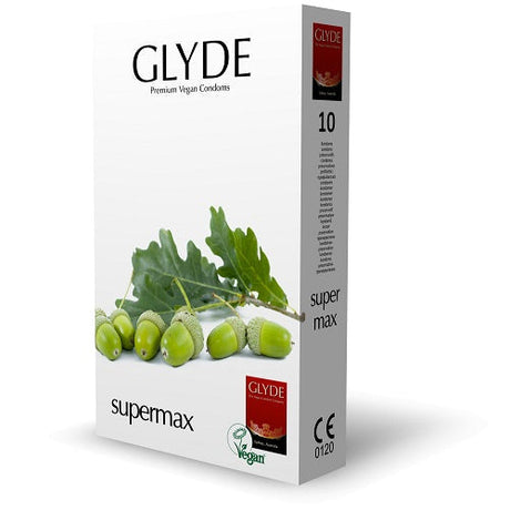 Glyde Ultra Super Max Vegan Condooms 10 Pack
