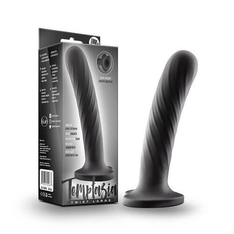 Twist Silicone Dildo with Suction Cup Large