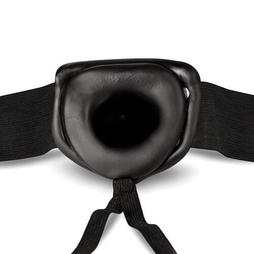 Unisex holle strap-on 6 inch zwart