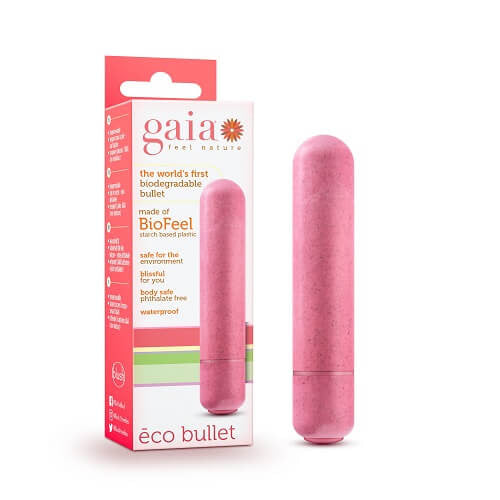 Gaia Bionedbrydelig Eco Bullet Vibrator Pink