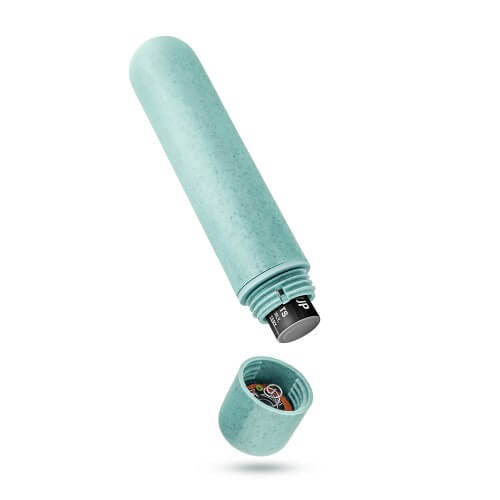 Gaia biologisch abbaubarer Öko -Bullet -Vibrator Blau