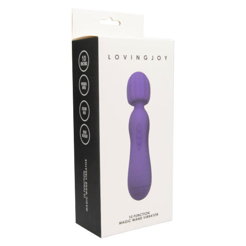 Loving Joy 10 Functie Magic Wand Vibrator Purple