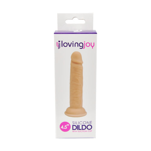 Milující radost 4,5 palce silikonové dildo