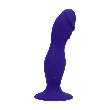 Loving Joy 6 Inch Silicone Dildo with Suction Cup Midnight Blue