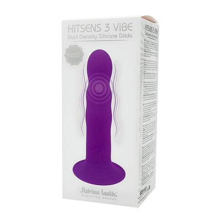Adrien Lastic Dual Density Cyned Core Vibrating Suction Cup Ribbed Silicone Dildo 7 Inch