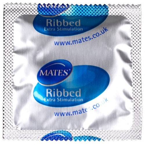 Mates ribbed kondom BX144 klinikpakke