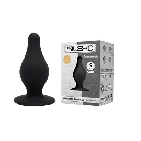 SilexD Dual Density Tapered Silicone Butt Plug Small