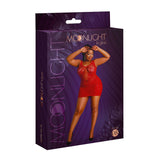 Moonlight Red Open Back mini robe plus taille