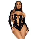 Leg Avenue Cut Out Bodysuit with Thong Back