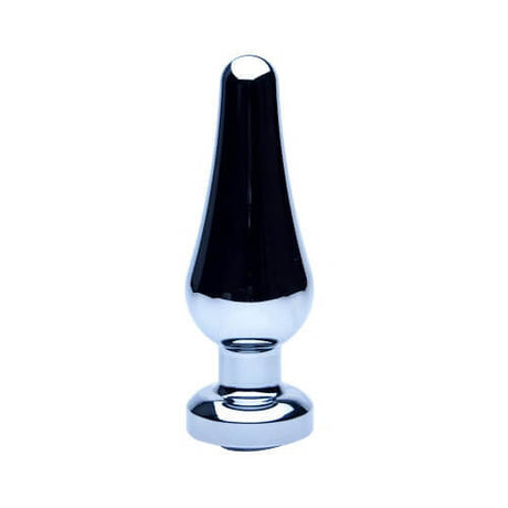 Métaux précieux Smooth Silver Butt Plug-Small