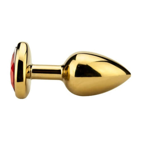 Edelmetalle herzförmiges Butt Plug-Gold