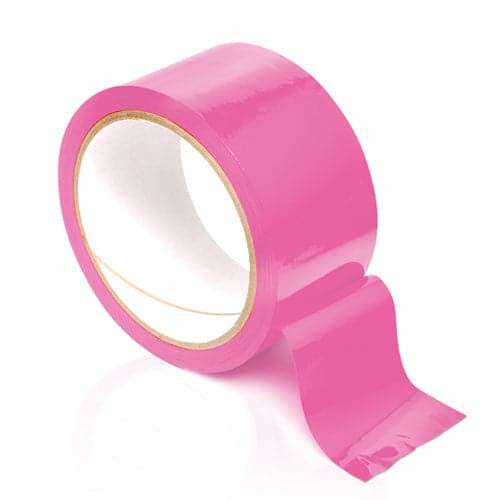 분홍색 광택 속박 테이프