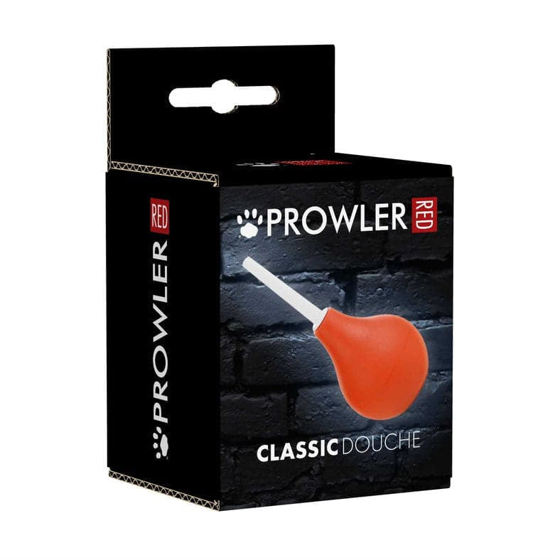 Prowler RED Small Bulb Douche Orange 89ml: "Effortless Cleanse: Compact Silicone Douche - Orange"