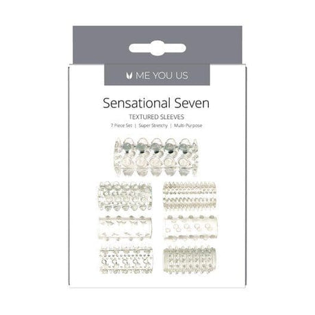 Me You Us Sensational Seven Textured Sleeves Transparent Small