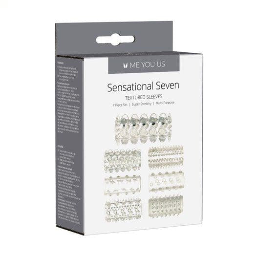 Me You Us Sensationele Seven Textured Sleeves Transparant Small 