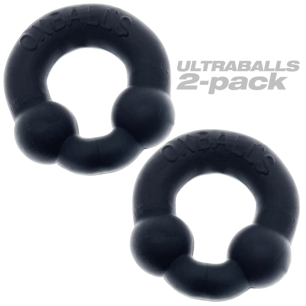 Oxballs Ultraballs 2 -pack cockring - pluss + silikon spesialutgave natt
