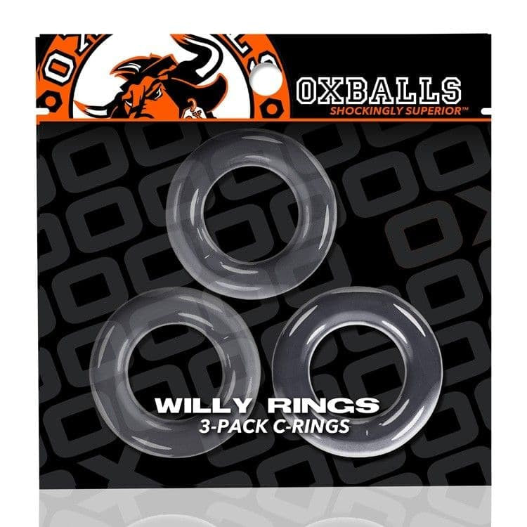 Willy Rings 3-Pack Cockrings ясно