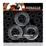 Willy Rings 3 팩 수탉이 깨끗합니다