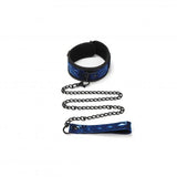 Whip Smart Diamond Collar and Leash - Blue