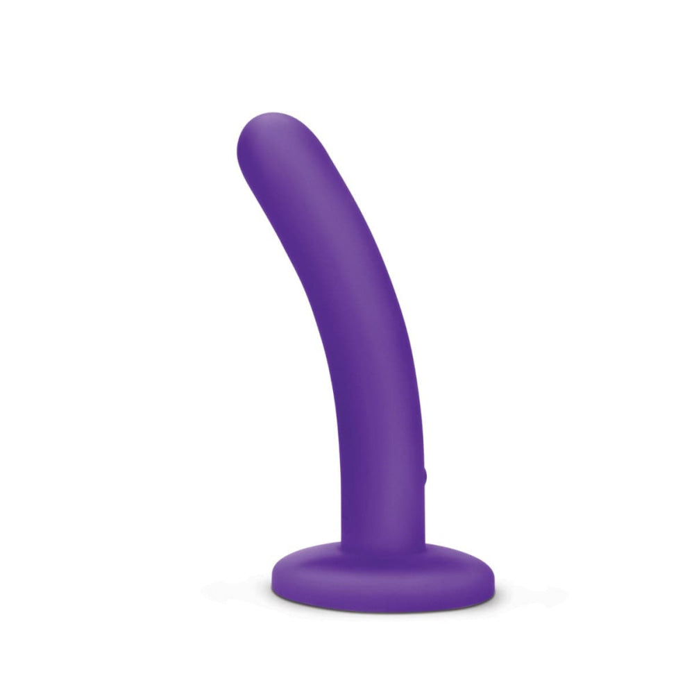 Whipsmart 5 inch reîncărcabil slimline vibratoare dildo - violet
